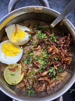 <span class="mw-page-title-main">Hyderabadi haleem</span> Type of haleem popular in the Indian city Hyderabad