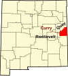 State map highlighting Curry County