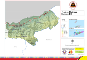Verwaltungsgliederung der Gemeinde Dili
