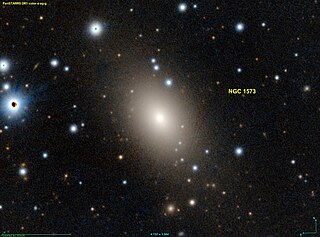 <span class="mw-page-title-main">NGC 1573</span> Elliptical galaxy in the constellation Camelopardalis