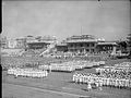 The Royal Navy performing on the stadium during the Second World War c. 1942.