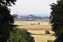 Zicht op Rye vanaf Winchelsea