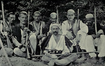 Armed Albanian men, 1906.