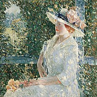 Childe Hassam, An Outdoor Portrait of Miss Weir, 1909