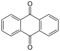 de: Struktur von Anthrachinon; en: Structure of anthraquinone