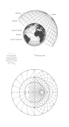 演示如何通過球極平面投影將天球和地理坐標映射到星盤鼓室的動畫。假設的星盤鼓室是16世紀的歐洲星座盤（北緯40度）。