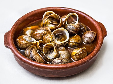 Snails as food