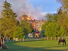 Clandon Park House catches fire Clandon House fire.jpg