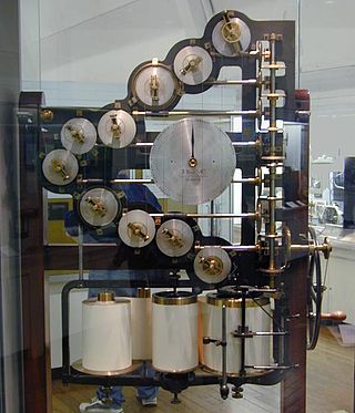 <span class="mw-page-title-main">Tide-predicting machine</span> Mechanical analog computer