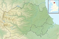 Map showing the location of Trimdon Limestone Quarry