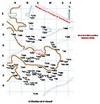 Planimetria schematica dell'area di el-Khokha ed el-Assasif con l'indicazione delle Tombe dei Nobili presenti