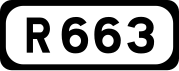 R663 road shield}}