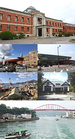 JMSDF Kure District HQ JMSDF Kure Museum Yamato Museum JMU Kure shipyard Irifuneyama Museum Ondō Bridge & Ondo-no-seto