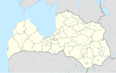 Locations of the 2024 Latvian Higher League teams