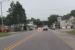 Looking north at Lyndon Station on US12 / WIS16