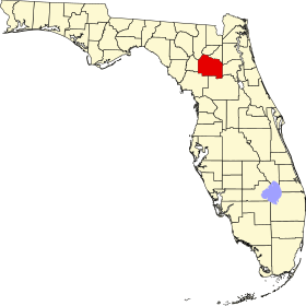 Localisation de Comté d’Alachua(Alachua County)