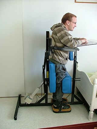 <span class="mw-page-title-main">Standing frame</span> Wheelchair alternative for standing