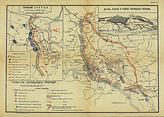 <span class="mw-page-title-main">Gorlice–Tarnów offensive</span> 1915 German offensive on the Eastern Front of World War I