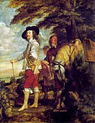 Charles I at the Hunt, van Dyck, 1635