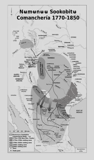 <span class="mw-page-title-main">Comancheria</span> Former region of the US Southwest occupied by the Comanche people