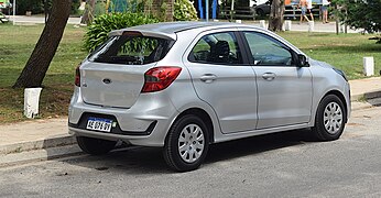 Ford Ka, Brazilian model 2014, rear right side view