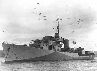 HMCS <i>Long Branch</i> Modified Flower-class corvette