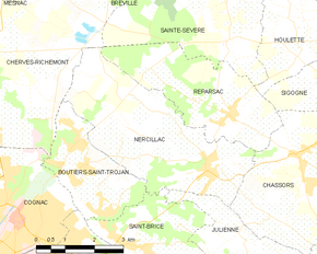 Poziția localității Nercillac