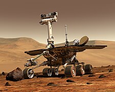 Xe tự hành Opportunity trên bề mặt Sao Hỏa (kết xuất đồ họa), 2003