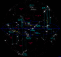 Map of nearest superclusters (diameter 1 Gly)