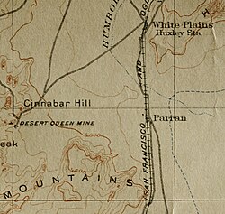 Map of Nevada and Parran