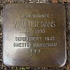 Stolperstein Petershagen Mindener Straße 20 Walter Gans