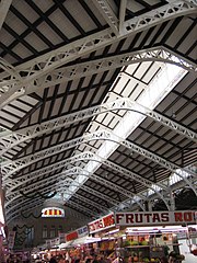 Interior del Mercat Central de València