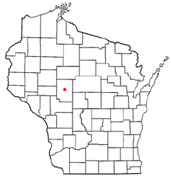 Location of Greenwood, Wisconsin