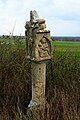 Cruz de pedra pequena en Francia.