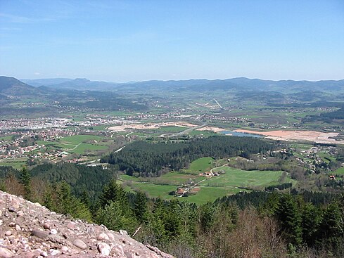 Die Vogesen bei Saint-Dié-des-Vosges