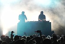 Cassius performing at RockAdel Festival in 2012