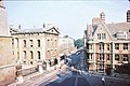 View north up Catte Street from Hertford College towards Parks Road in the distance.