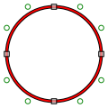 Los contornos CFF se describen mediante curvas de Bézier cúbicas.