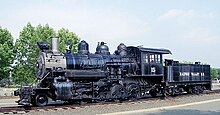 Photograph of Baldwin Rahway Valley 15 on static display at Steamtown, USA, Bellows Falls, VT