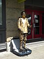 Living statue of D. B. Cooper in Portland, Oregon, U.S.
