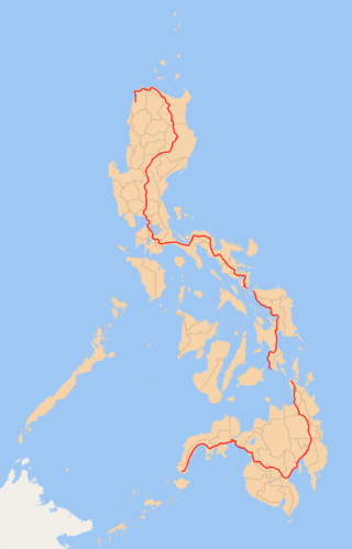 <span class="mw-page-title-main">Pan-Philippine Highway</span> Highway in the Philippines traversing most of the country