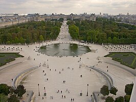 De Tuilerieën in 2007 gezien in de richting van het Louvre