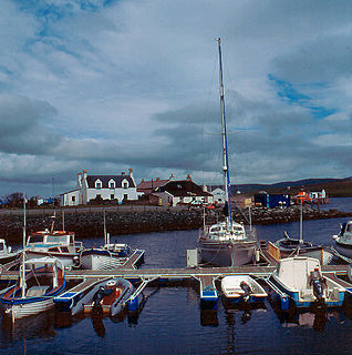 Aith village in the Shetland Islands, Scotland, UK