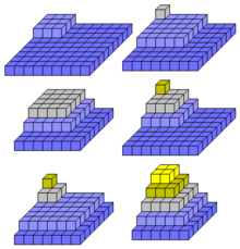 90 as the sum of distinct nonzero squares Square-sum-90.png