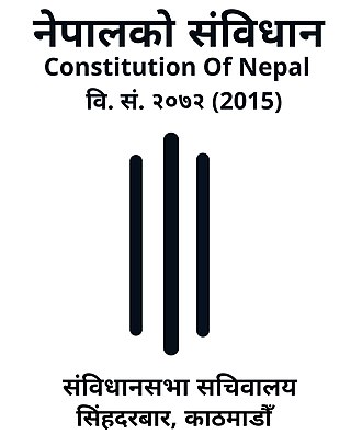 <span class="mw-page-title-main">Constitution of Nepal</span> Present constitution of Nepal