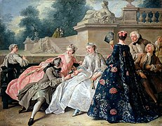 Jean François de Troy: Die Liebeserklârung, 1731, Schloss Charlottenburg, Berlin