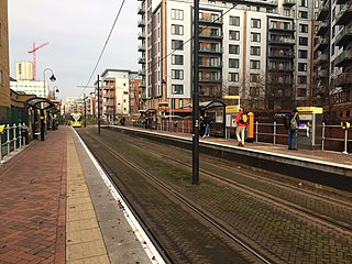 <span class="mw-page-title-main">Exchange Quay tram stop</span> Manchester Metrolink tram stop