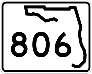 <span class="mw-page-title-main">Florida State Road 806</span> Highway in Florida