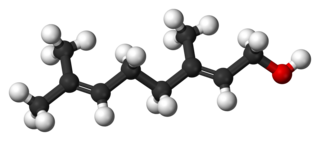 <span class="mw-page-title-main">Geraniol</span> Monoterpenoid and alcohol that is the primary component of citronella oil