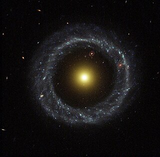 <span class="mw-page-title-main">Ring galaxy</span> Galaxy with an annular appearance